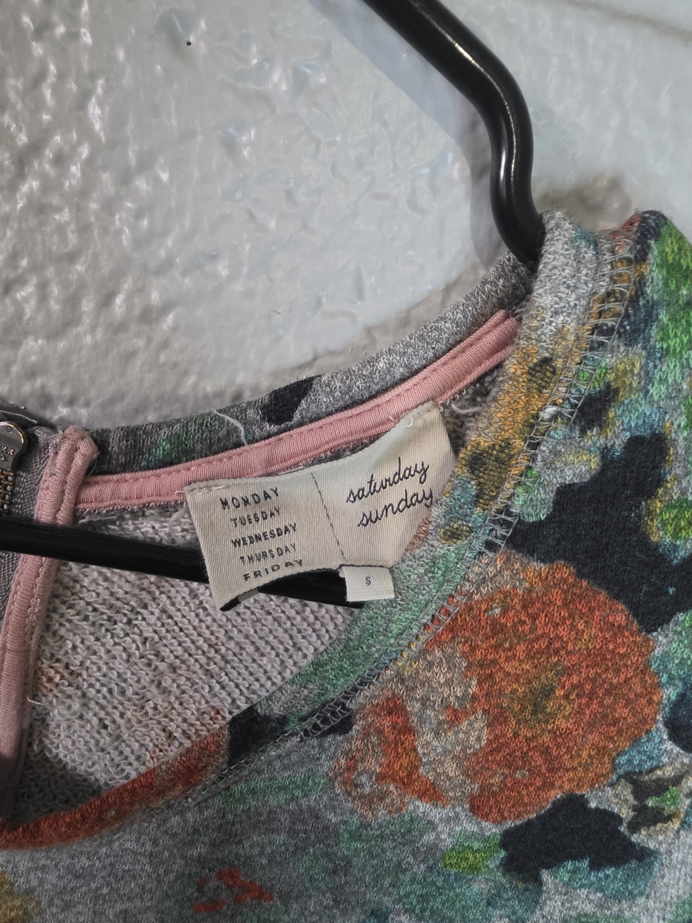 Anthropologie Saturday/Sunday grey heathered French terry knit long-sleeve dress - Picture 10 of 10